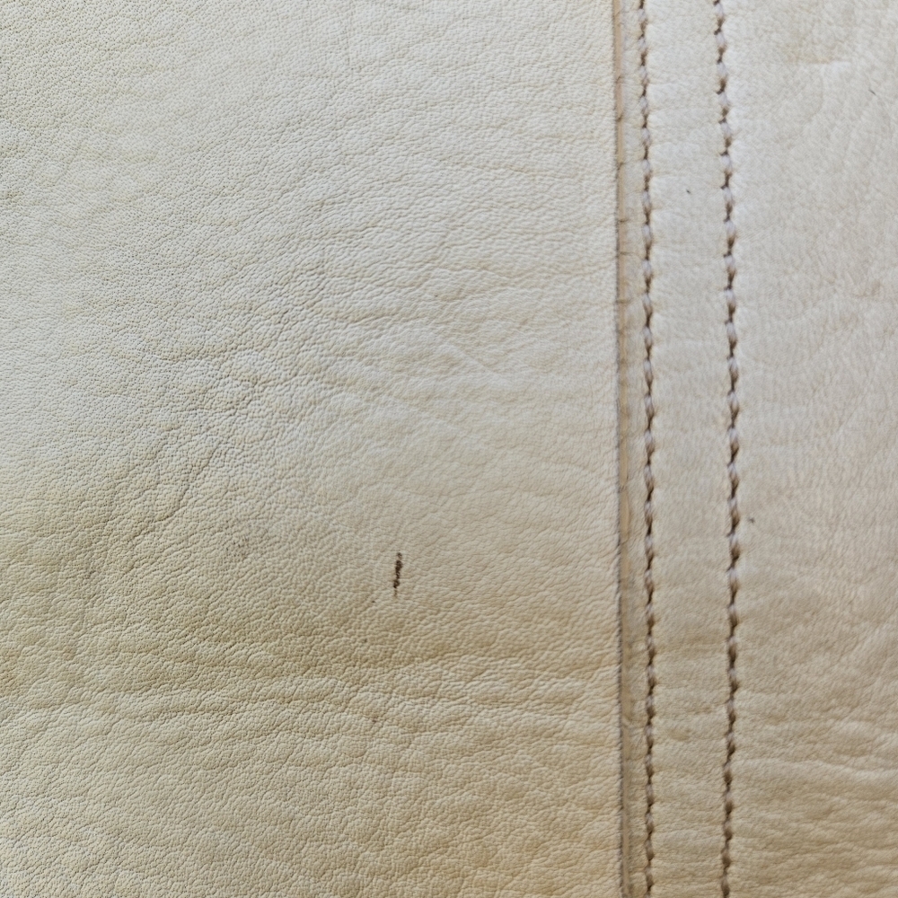 Coach Hampton pebbled leather tote cream and tan 4465 - Picture 7 of 13